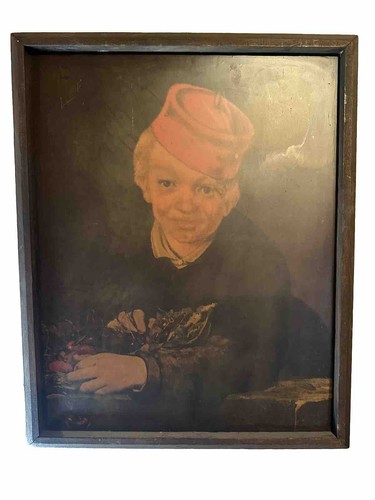 Vintage boy with the cherries - the,