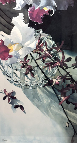 Large original signed - signed, framed