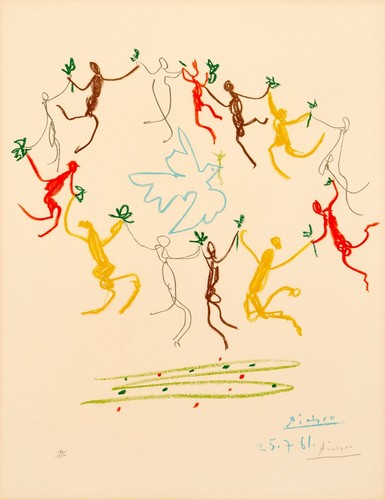 Pablo picasso prints round - picasso,