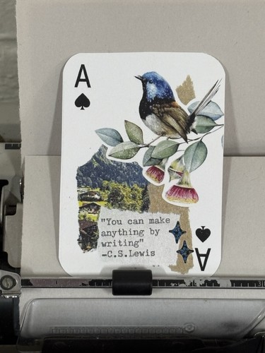 Aceo bird lewis flower - bird,