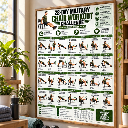 Day military chair workout - 28,